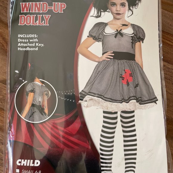 Girls Spirit Wind-Up Dolly Halloween Costume - Picture 2 of 4